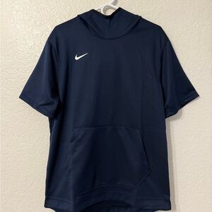 Nike Navy Hoodie with White Swoosh Logo